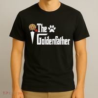 Funny The Goldenfather Golden Retriever Dog Father T-Shirt thumb 3