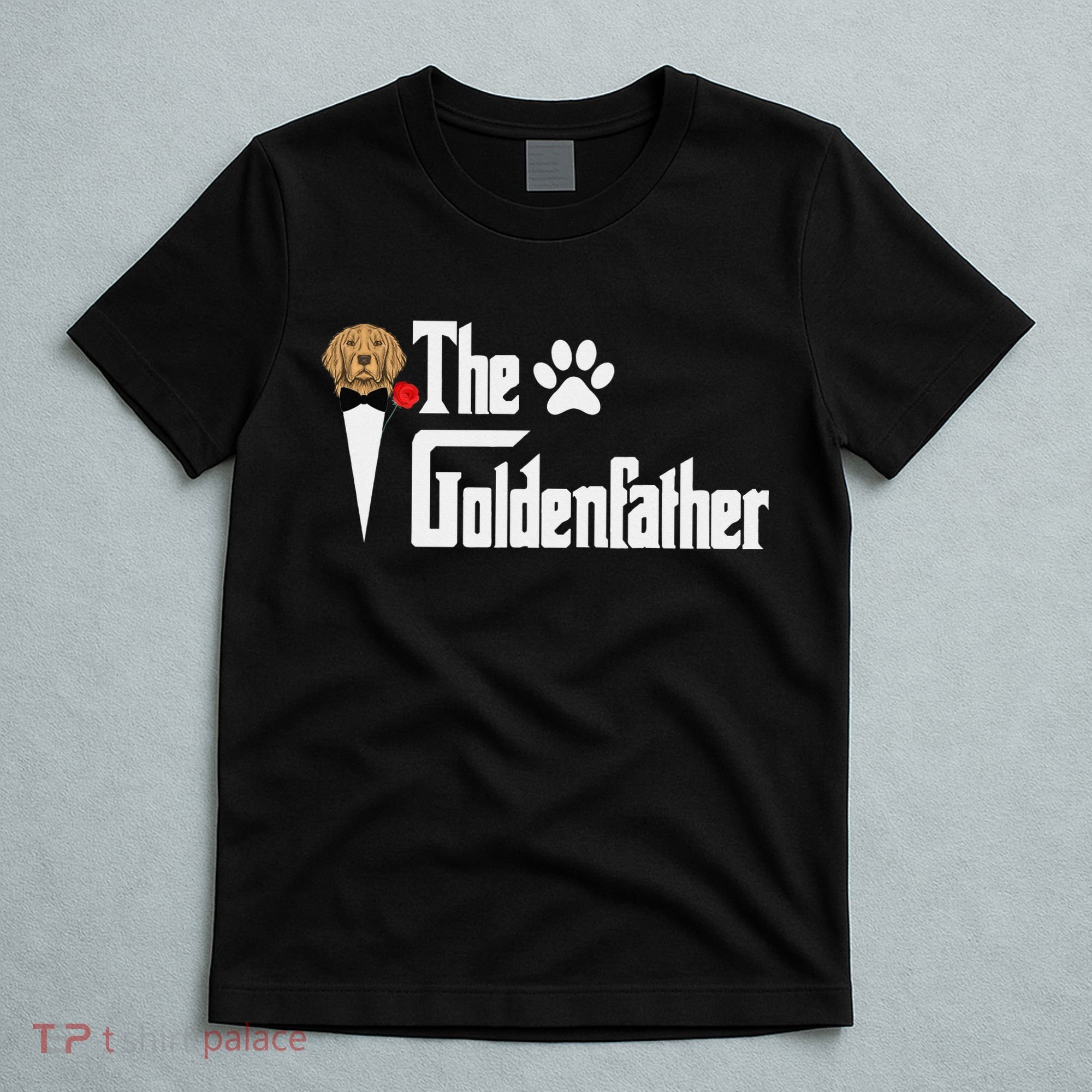 Funny The Goldenfather Golden Retriever Dog Father T-Shirt