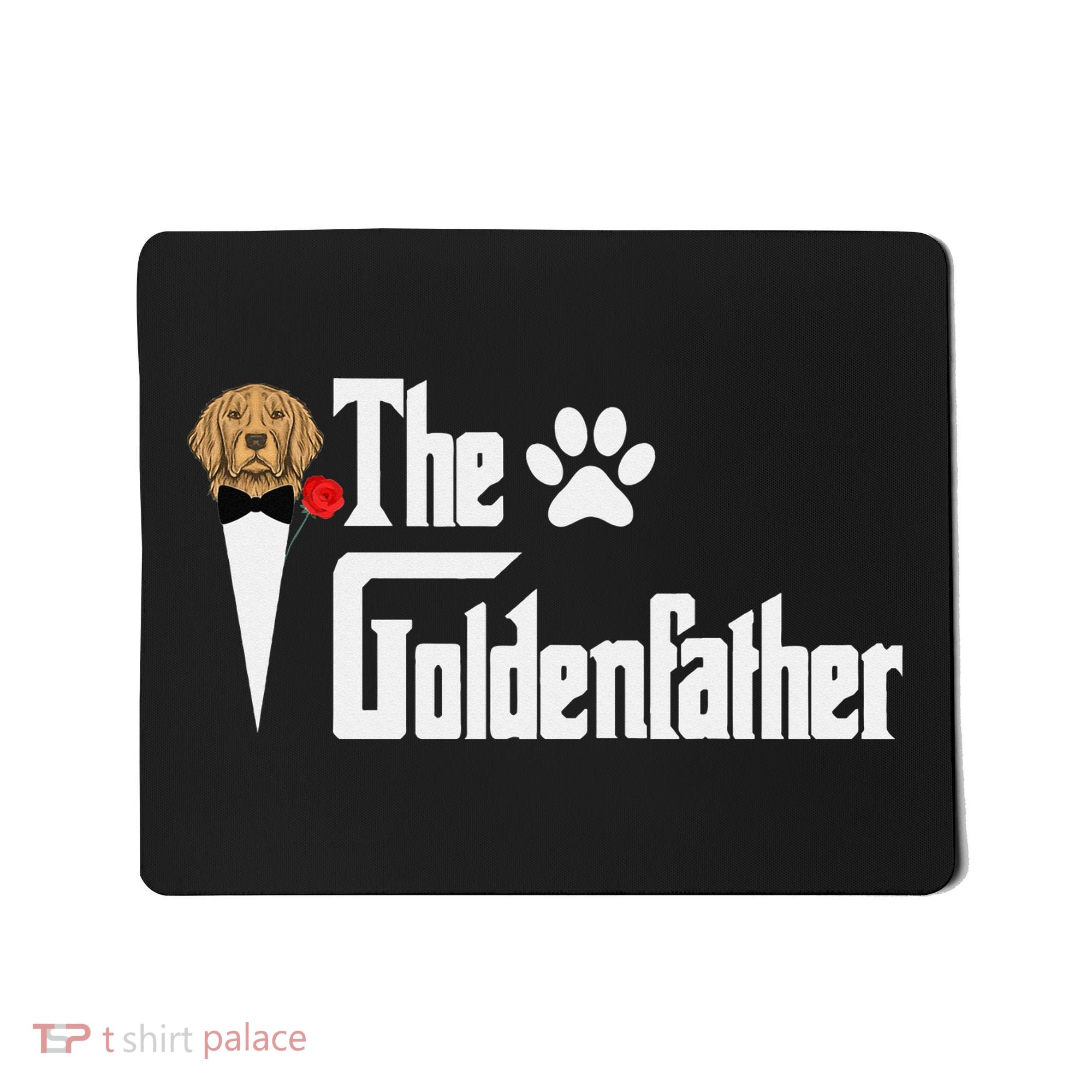 Funny The Goldenfather Golden Retriever Dog Father Mousepad