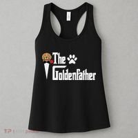 Funny The Goldenfather Golden Retriever Dog Father Women's Tank Top thumb 3