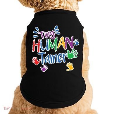 Funny Tiny Human Tamer Daycare Provider Teacher Gift Doggie Tank