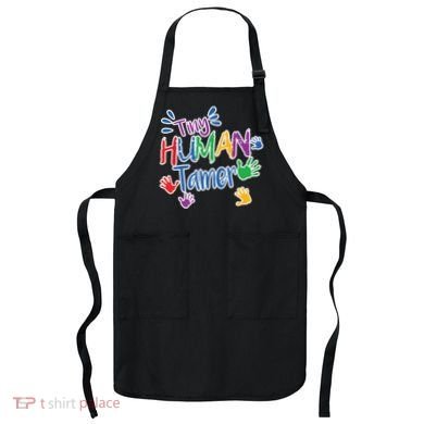 Funny Tiny Human Tamer Daycare Provider Teacher Gift Apron