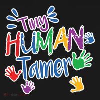 Funny Tiny Human Tamer Daycare Provider Teacher Gift Apron thumb 3
