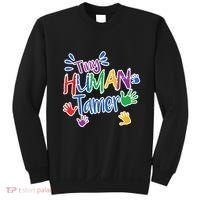 Funny Tiny Human Tamer Daycare Provider Teacher Gift Sweatshirt thumb 0