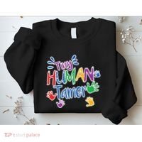 Funny Tiny Human Tamer Daycare Provider Teacher Gift Sweatshirt thumb 2