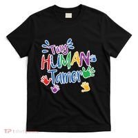 Funny Tiny Human Tamer Daycare Provider Teacher Gift T-Shirt thumb 0