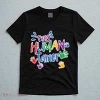 Funny Tiny Human Tamer Daycare Provider Teacher Gift T-Shirt thumb 5