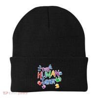 Funny Tiny Human Tamer Daycare Provider Teacher Gift Beanie thumb 0