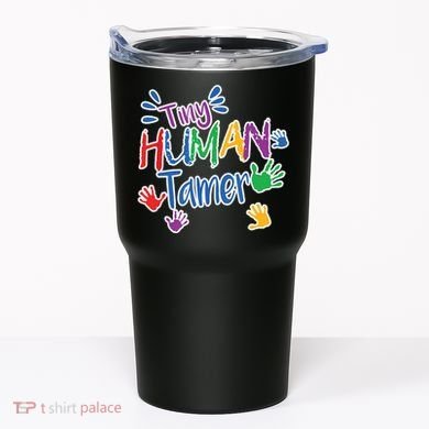 Funny Tiny Human Tamer Daycare Provider Teacher Gift Tumbler