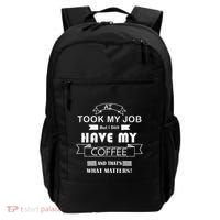 Funny Tech Humor Coffee Lover For Unemployed Remote Workers Backpack thumb 0