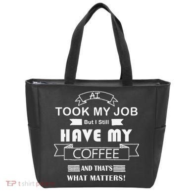 Funny Tech Humor Coffee Lover For Unemployed Remote Workers Tote Bag