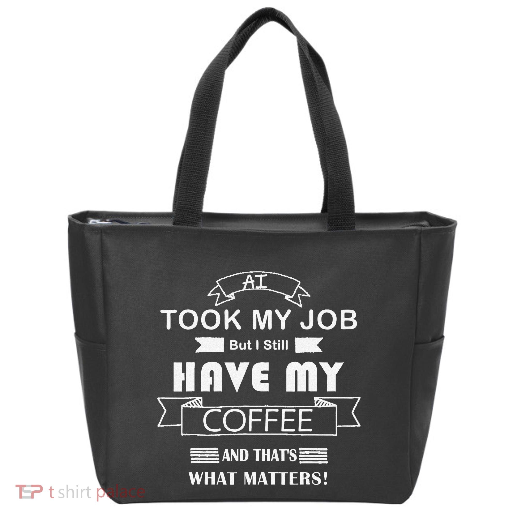 Funny Tech Humor Coffee Lover For Unemployed Remote Workers Tote Bag