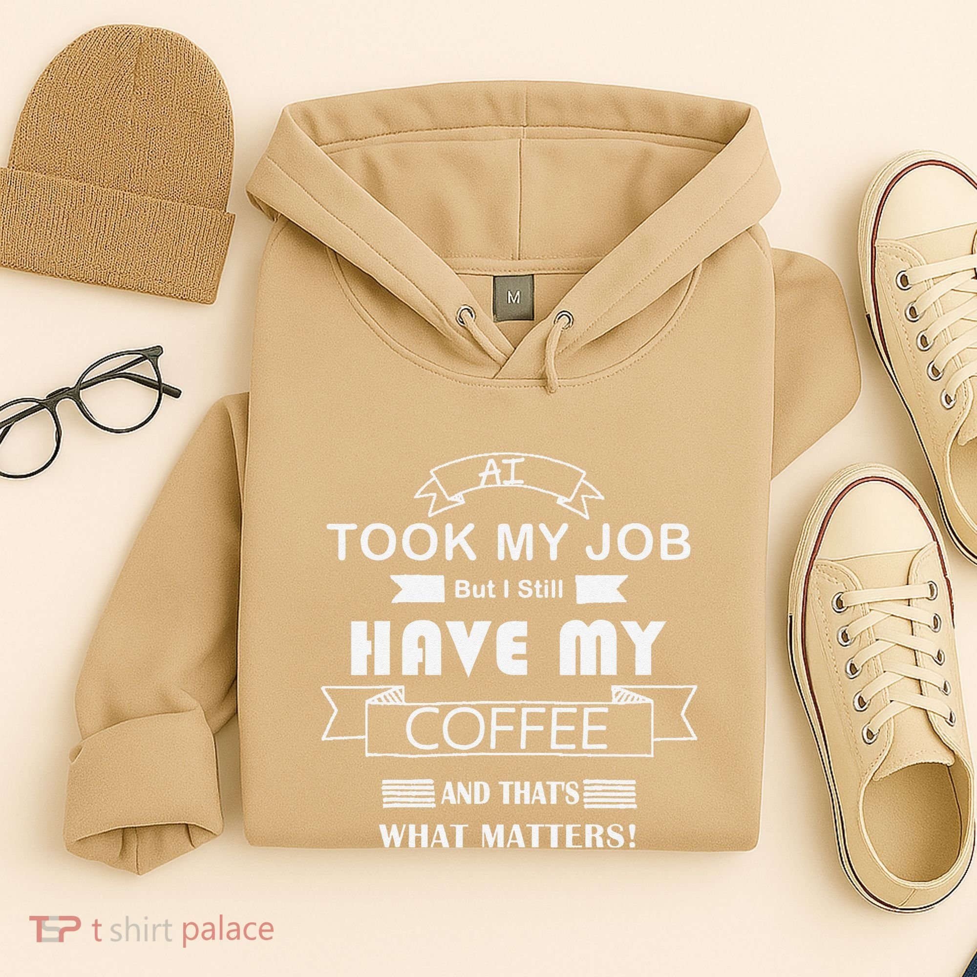 Funny Tech Humor Coffee Lover For Unemployed Remote Workers Hoodie