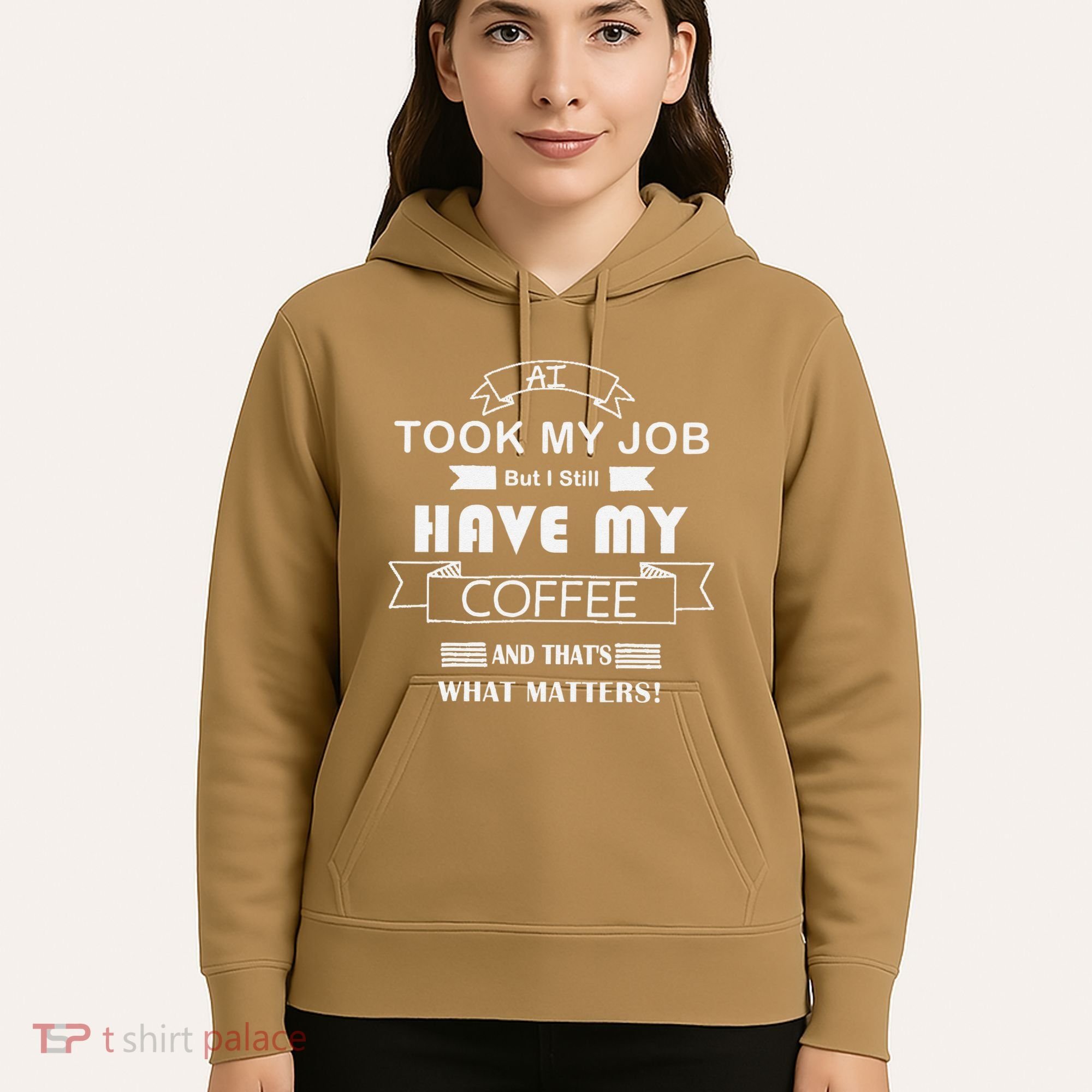 Funny Tech Humor Coffee Lover For Unemployed Remote Workers Hoodie