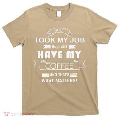 Funny Tech Humor Coffee Lover For Unemployed Remote Workers T-Shirt