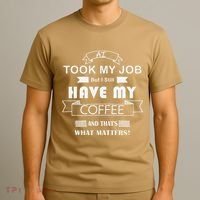 Funny Tech Humor Coffee Lover For Unemployed Remote Workers T-Shirt thumb 3
