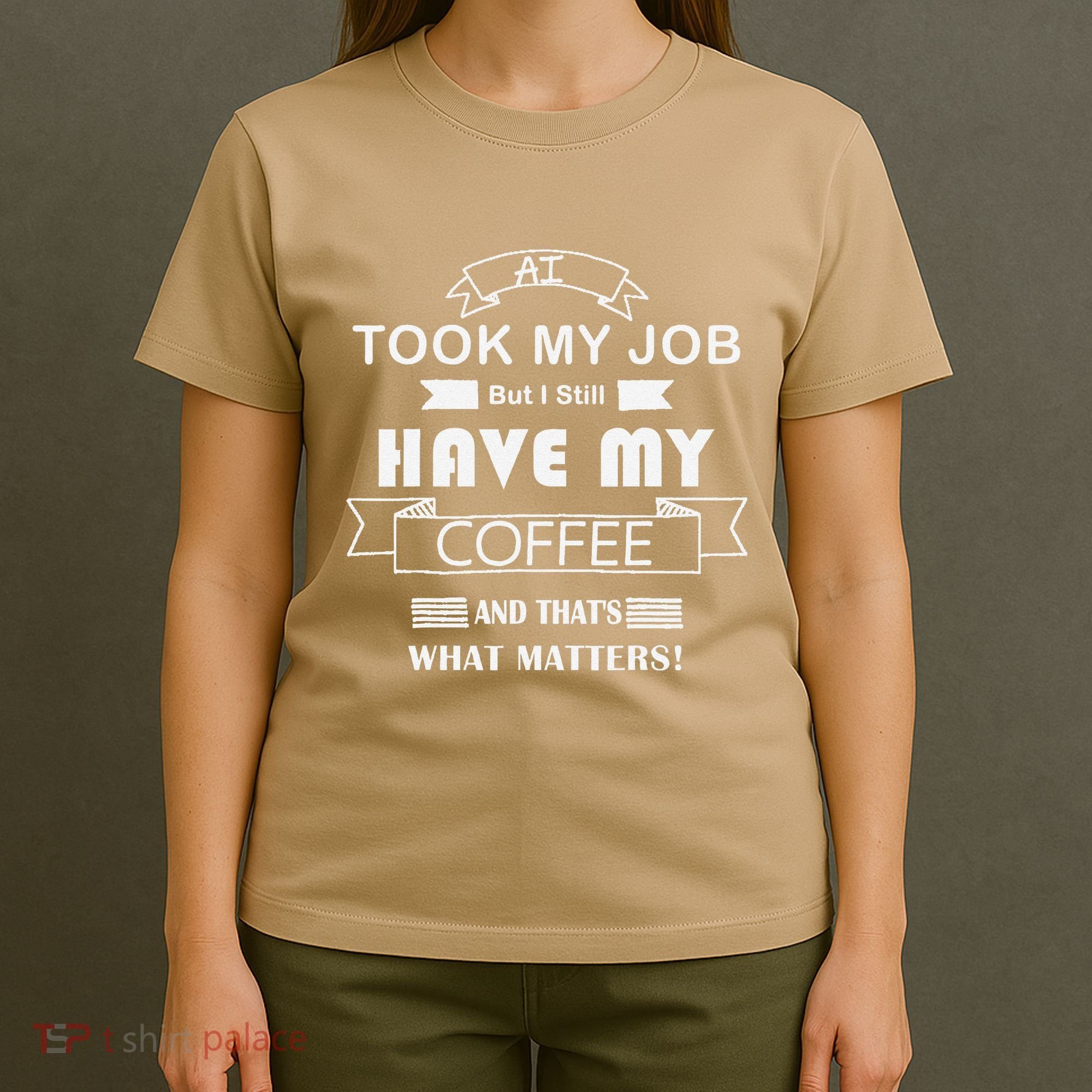 Funny Tech Humor Coffee Lover For Unemployed Remote Workers T-Shirt