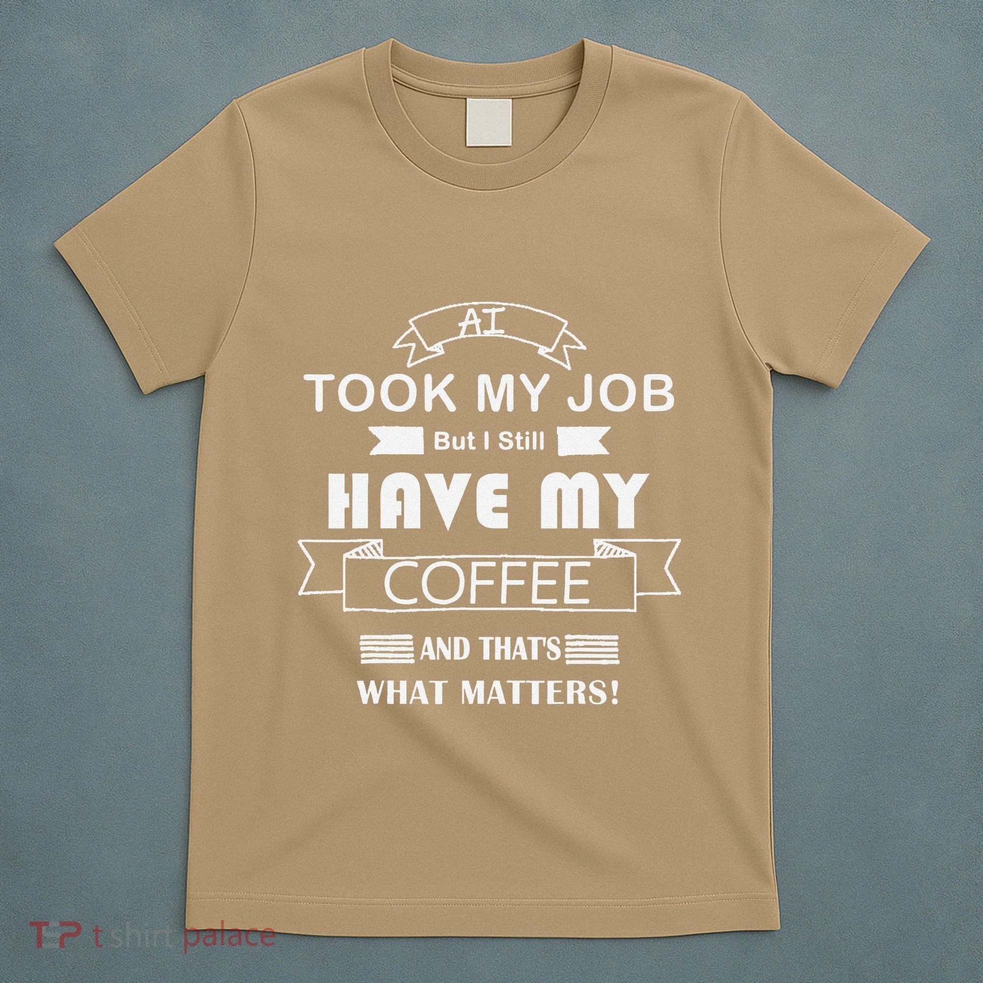 Funny Tech Humor Coffee Lover For Unemployed Remote Workers T-Shirt
