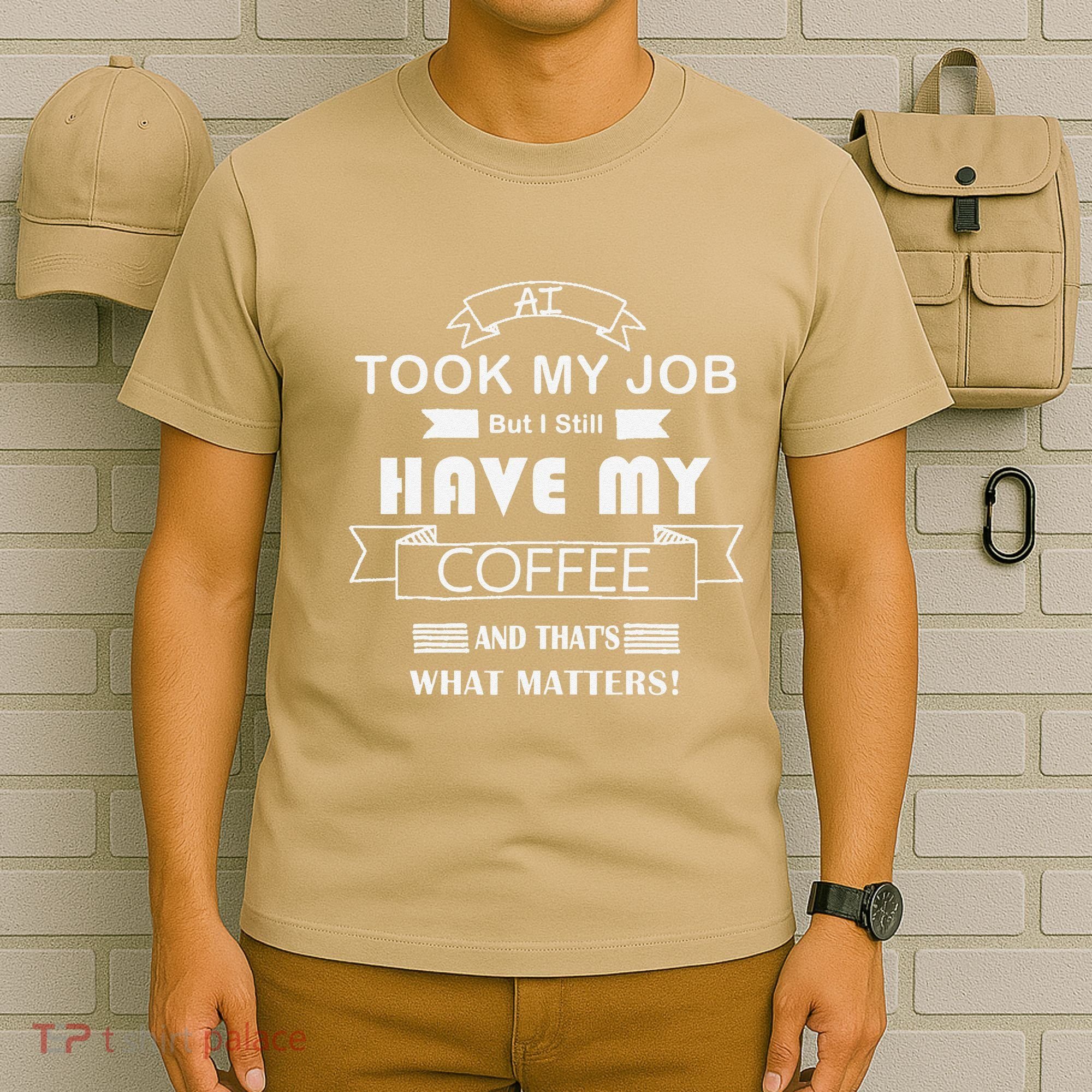 Funny Tech Humor Coffee Lover For Unemployed Remote Workers T-Shirt