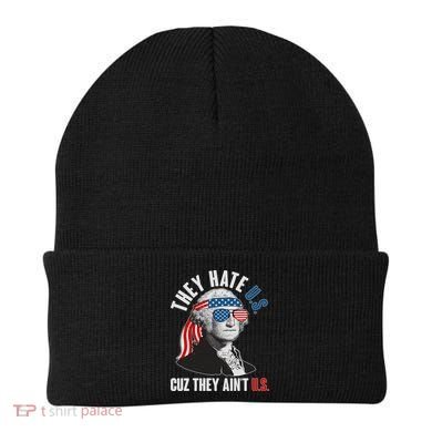 Funny They Hate U.S. Cuz They Ain't U.S. George Washington Beanie