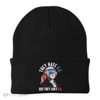 Funny They Hate U.S. Cuz They Ain't U.S. George Washington Beanie thumb 0