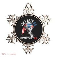 Funny They Hate U.S. Cuz They Ain't U.S. George Washington Ornament thumb 0