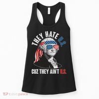 Funny They Hate U.S. Cuz They Ain't U.S. George Washington Women's Tank Top thumb 0