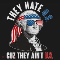 Funny They Hate U.S. Cuz They Ain't U.S. George Washington Women's Tank Top thumb 5