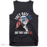 Funny They Hate U.S. Cuz They Ain't U.S. George Washington Tank Top thumb 0