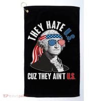 Funny They Hate U.S. Cuz They Ain't U.S. George Washington Golf Towel thumb 0
