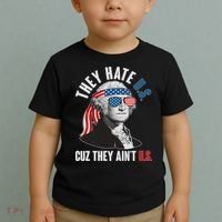 Funny They Hate U.S. Cuz They Ain't U.S. George Washington Toddler T-Shirt thumb 2