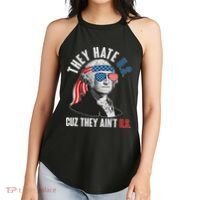 Funny They Hate U.S. Cuz They Ain't U.S. George Washington Women's Perfect Tri Rocker Tank thumb 2