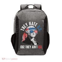 Funny They Hate U.S. Cuz They Ain't U.S. George Washington Vector Backpack thumb 0