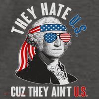Funny They Hate U.S. Cuz They Ain't U.S. George Washington Vector Backpack thumb 2