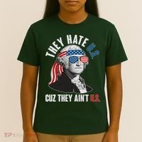 Funny They Hate U.S. Cuz They Ain't U.S. George Washington T-Shirt thumb 4