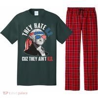 Funny They Hate U.S. Cuz They Ain't U.S. George Washington Pajama Set thumb 0