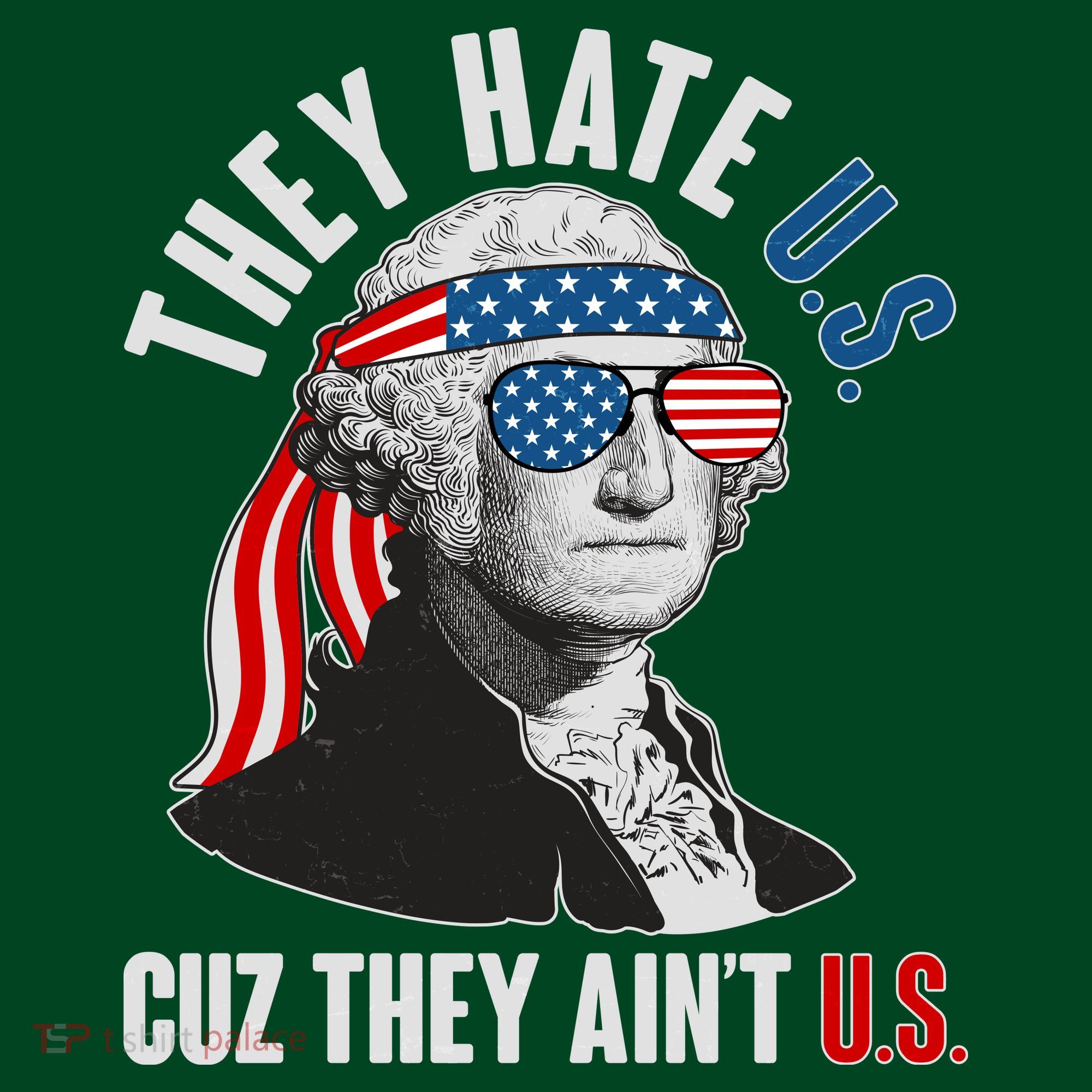Funny They Hate U.S. Cuz They Ain't U.S. George Washington Mousepad