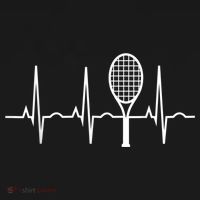 Funny Tennis Heartbeat Best Tennis Gift For Players Fans Women's Tank Top thumb 5