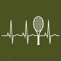 Funny Tennis Heartbeat Best Tennis Gift For Players Fans T-Shirt thumb 7