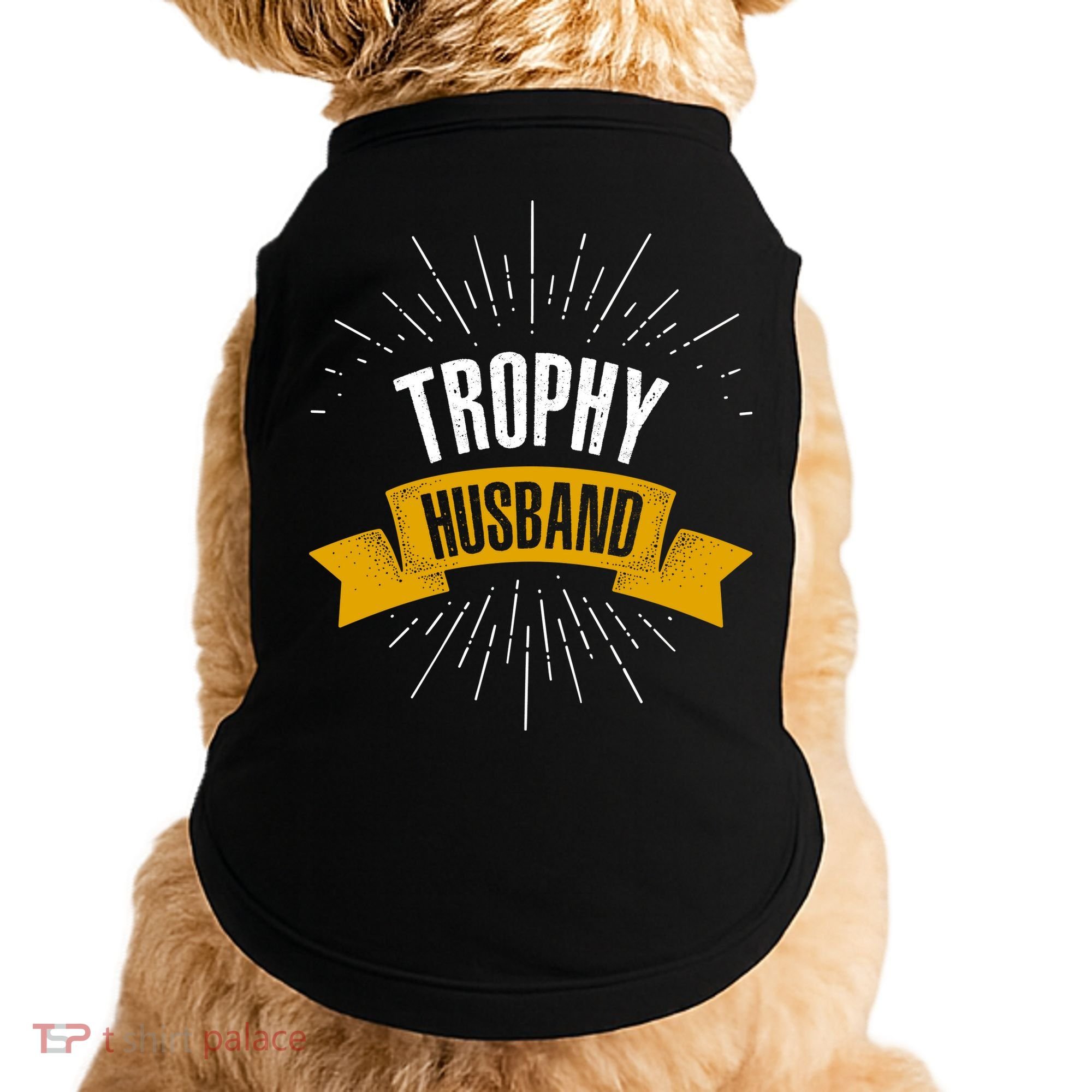 Funny Trophy Husband Wedding Anniversary Doggie Tank