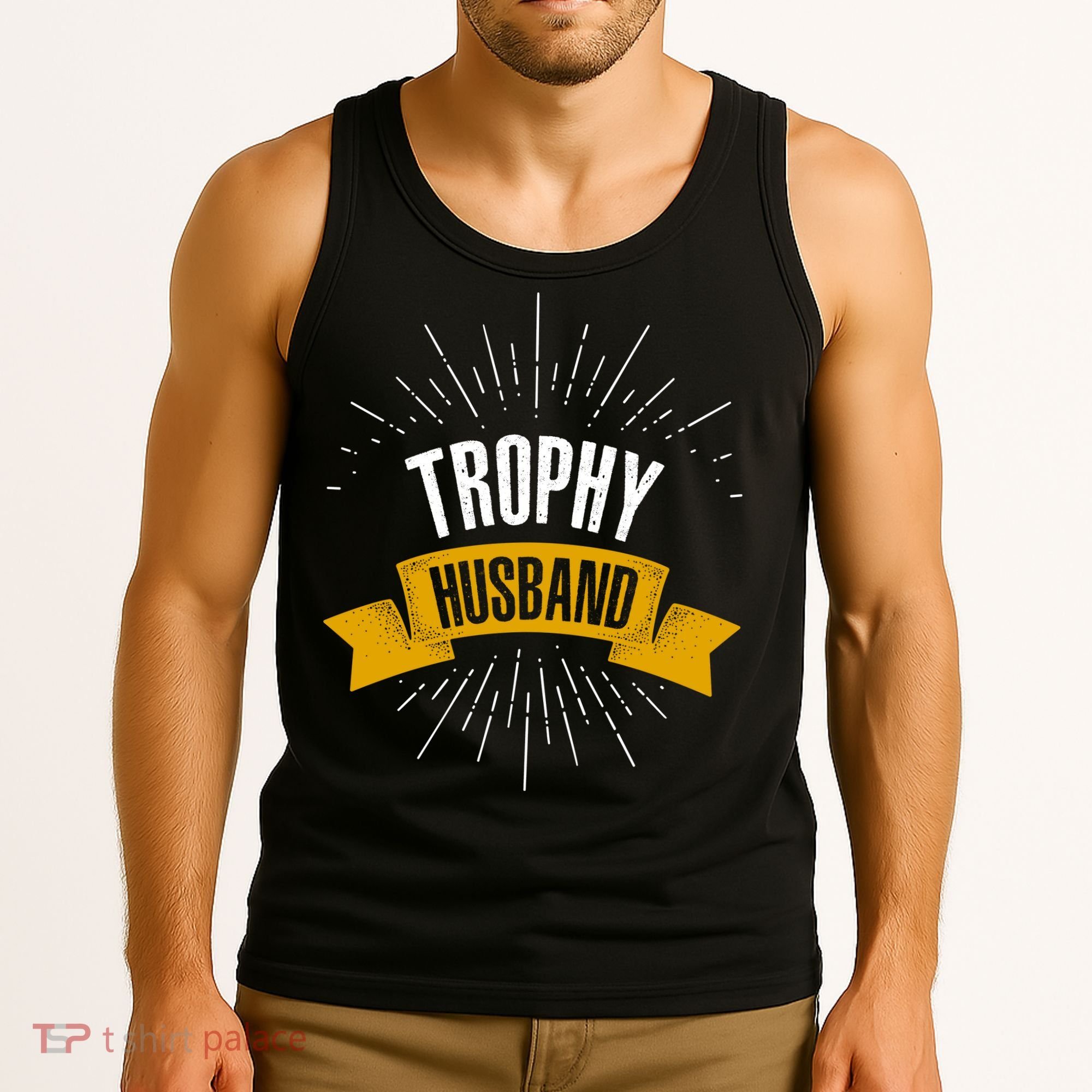 Funny Trophy Husband Wedding Anniversary Tank Top