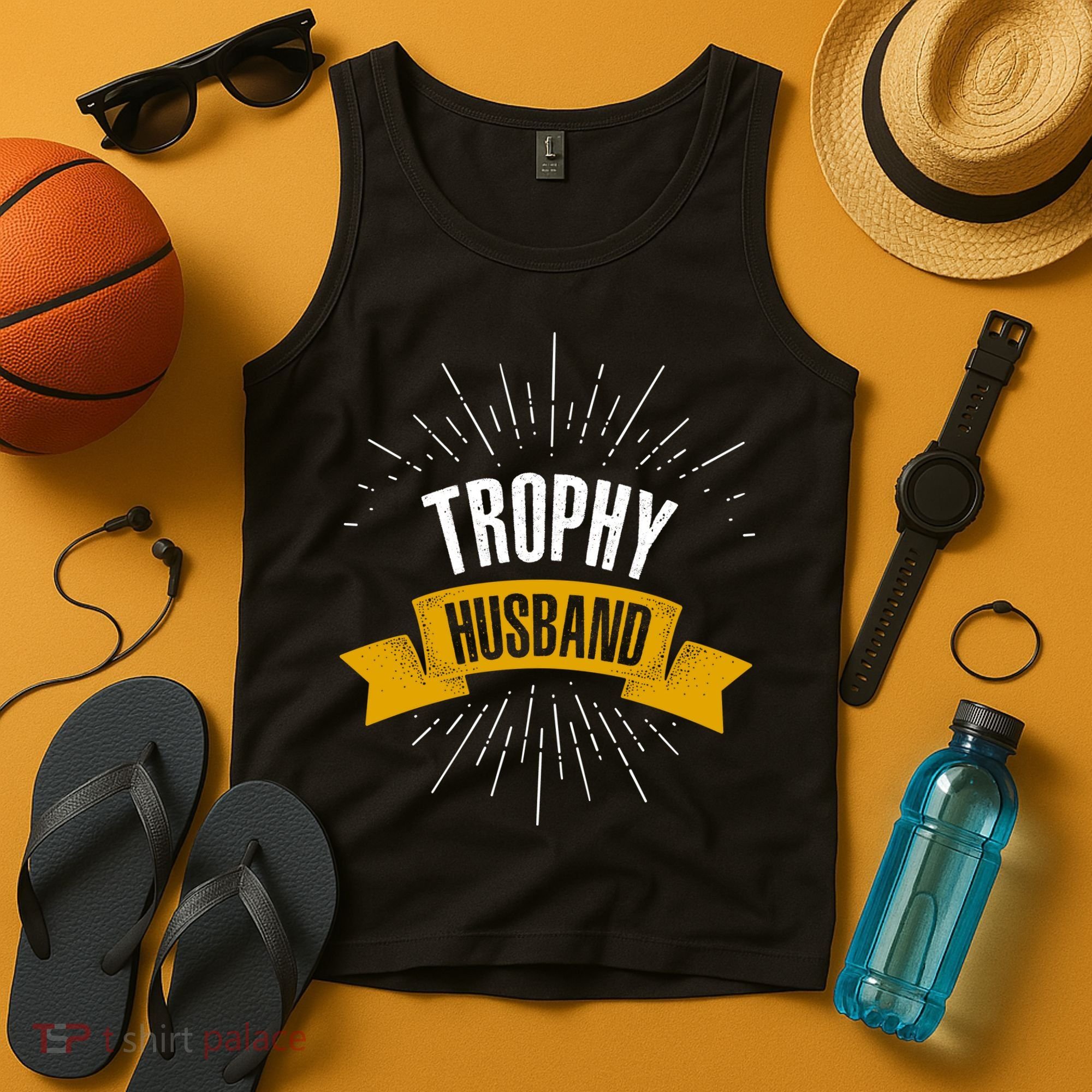 Funny Trophy Husband Wedding Anniversary Tank Top