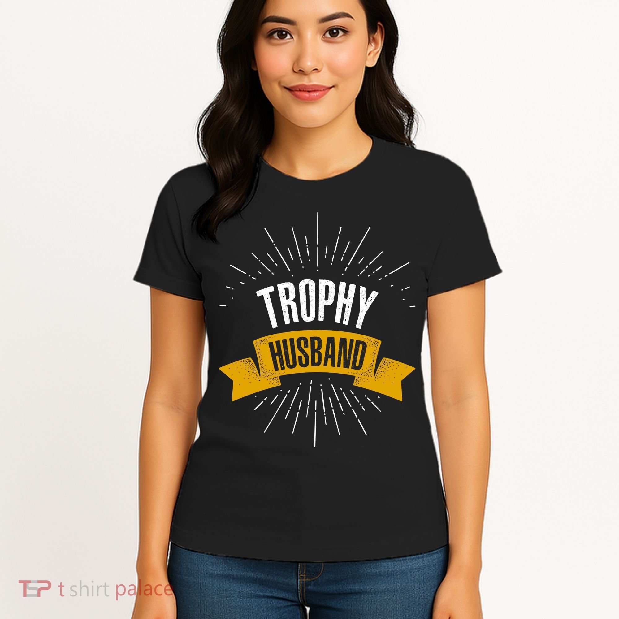 Funny Trophy Husband Wedding Anniversary Women's T-Shirt