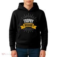 Funny Trophy Husband Wedding Anniversary Kids Hoodie thumb 4