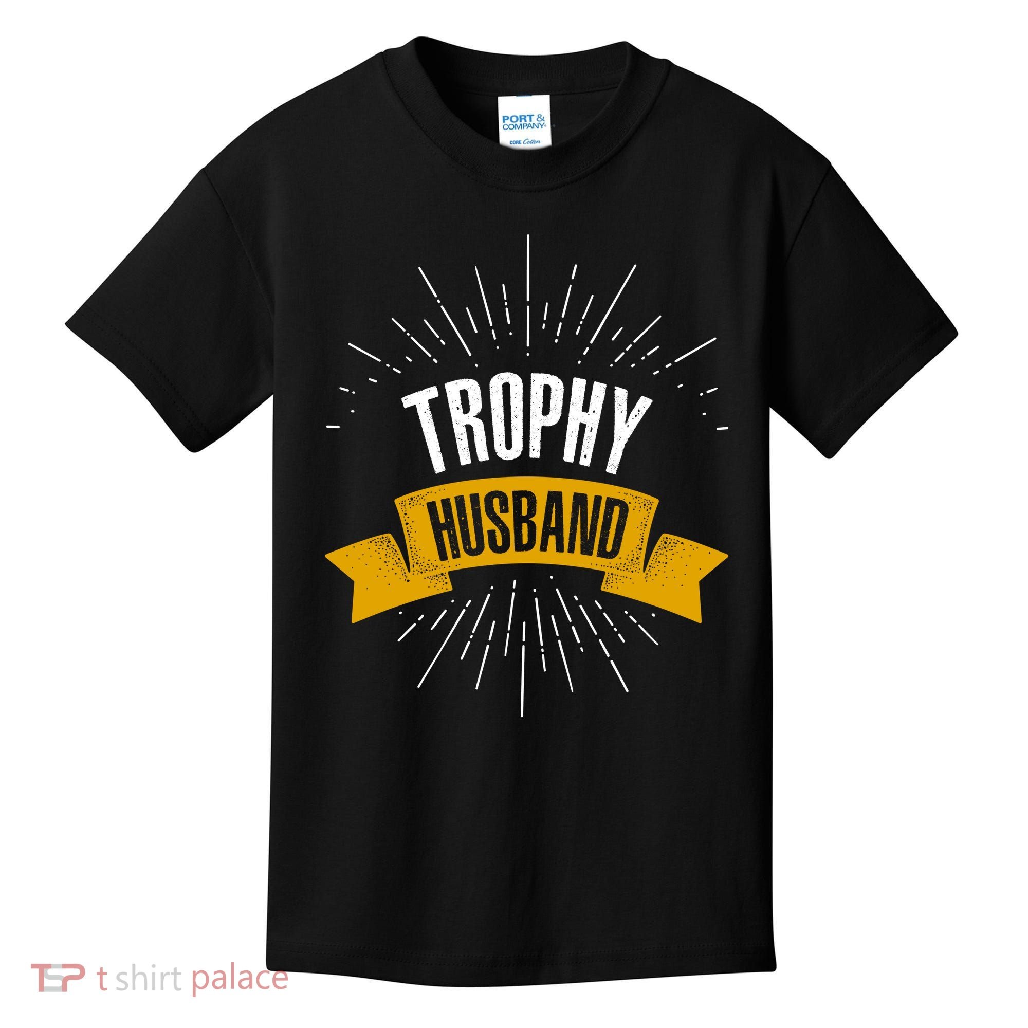 Funny Trophy Husband Wedding Anniversary Kids T-Shirt