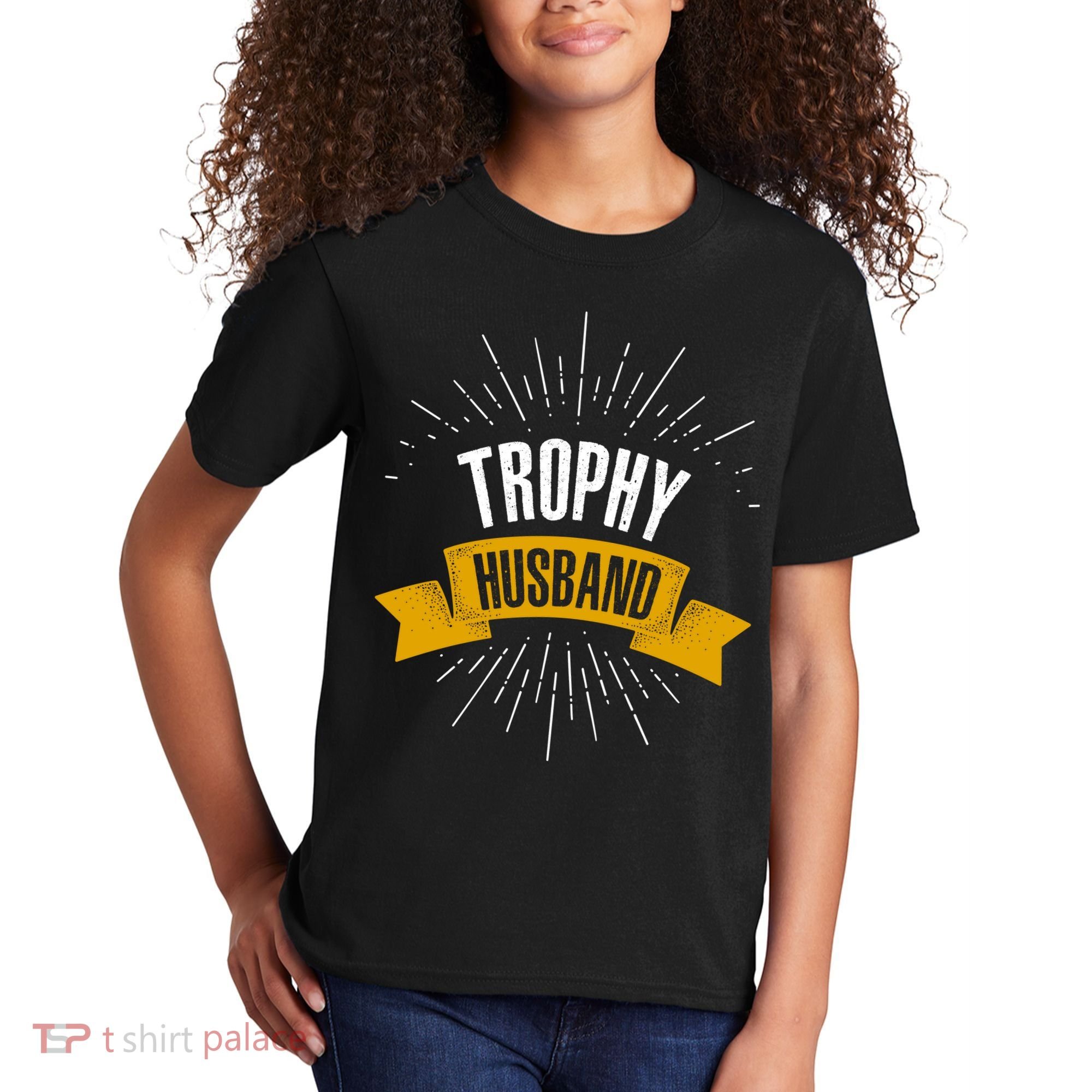 Funny Trophy Husband Wedding Anniversary Kids T-Shirt