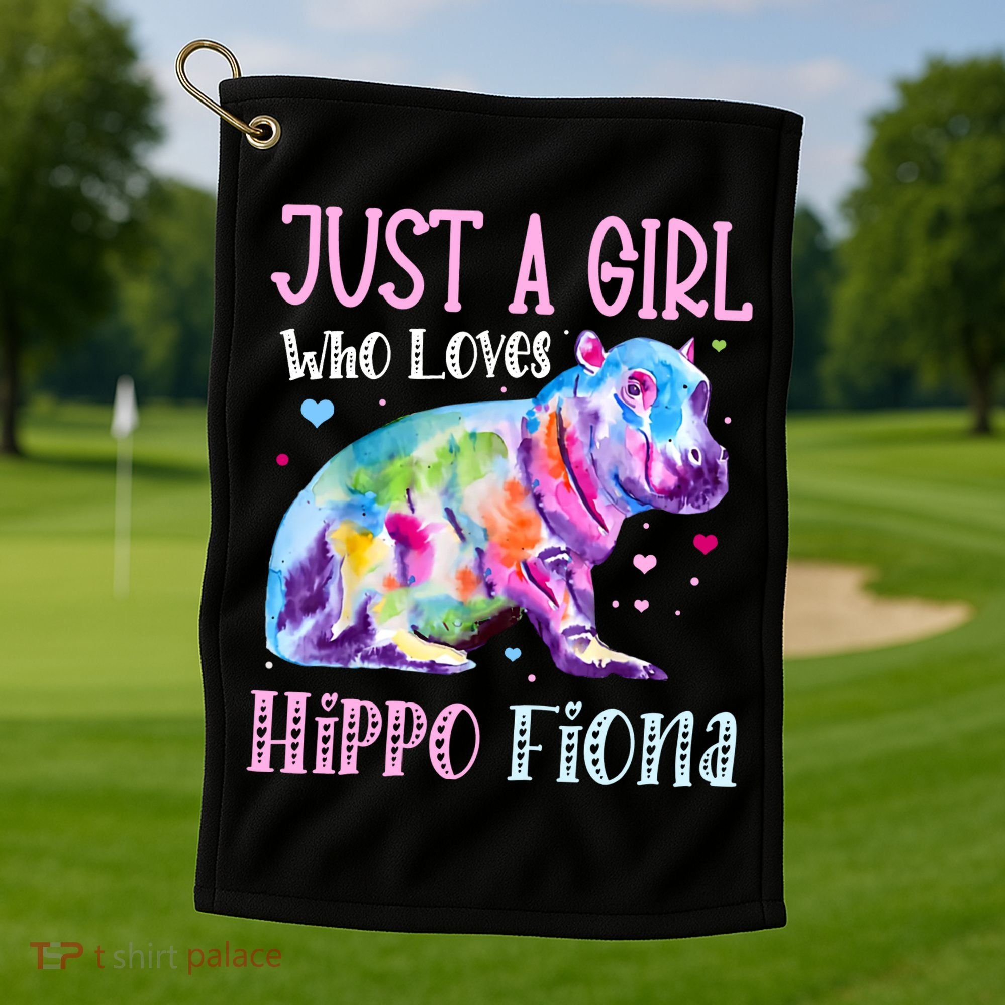 Fiona The Hippo Baby Love Hippo Fiona Golf Towel