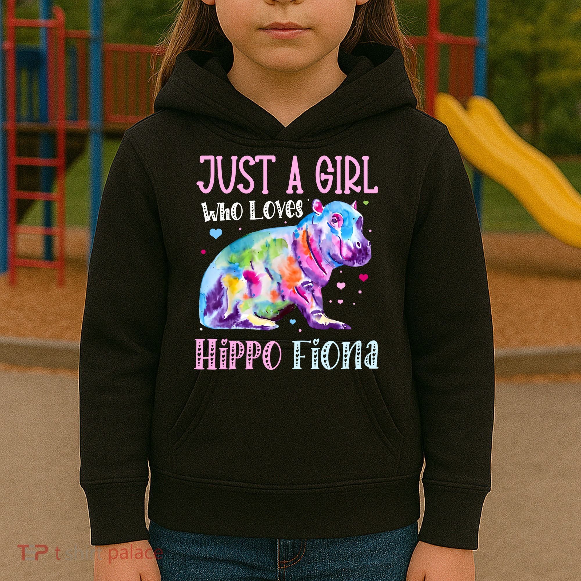 Fiona The Hippo Baby Love Hippo Fiona Kids Hoodie