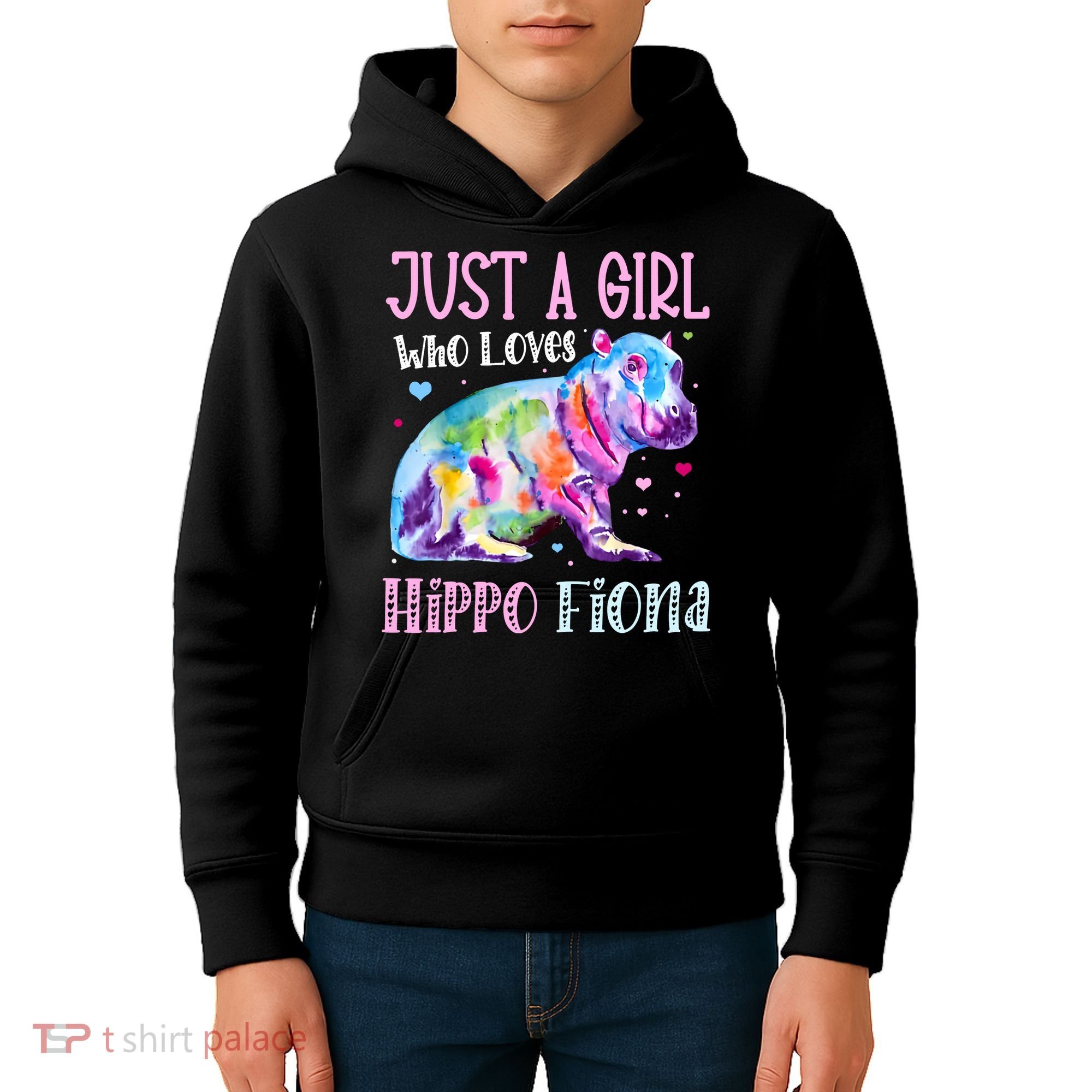 Fiona The Hippo Baby Love Hippo Fiona Kids Hoodie
