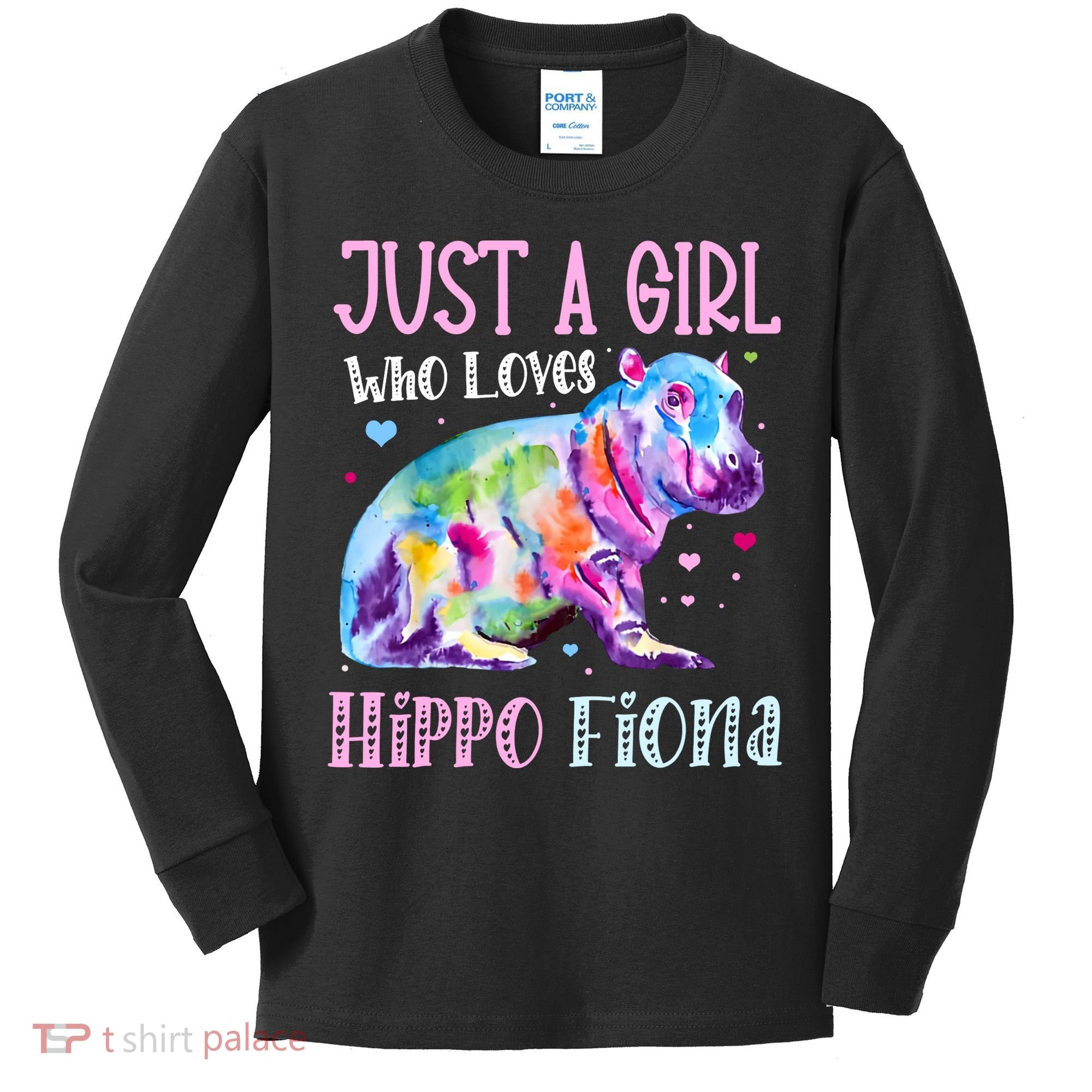 Fiona The Hippo Baby Love Hippo Fiona Kids Long Sleeve Shirt